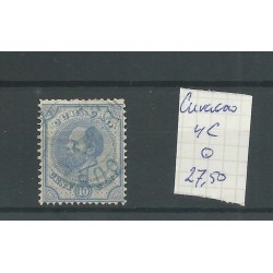 Curacao  4C  Willem III 1873   VFU/gebr  CV  27,5 €