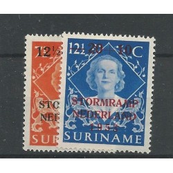 Suriname 295-296 Stormramp MNH/postfris  CV 8 € PRACHT !!