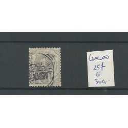 Curacao  25f   DUBBELE  opdruk   VFU/gebr  CV  300 €
