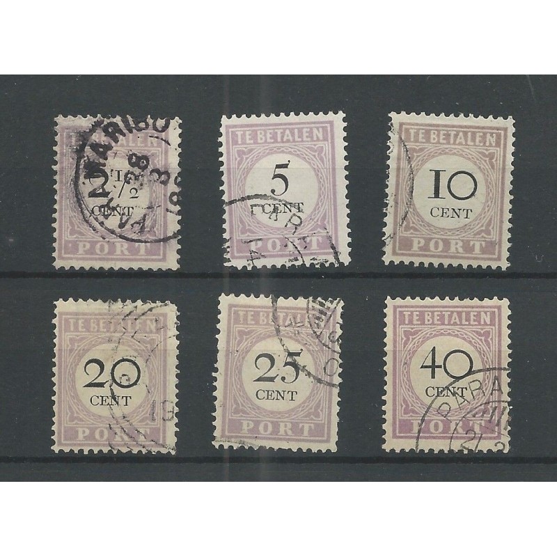 Suriname P9-14 type I Port 1892 VFU/gebr CV 51 € PRACHT !! Suriname P9-14 type I Port 1892 VFU/gebr CV 51 € PRACHT !!