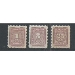 Suriname P33-35 Port 1945  MH/ongebr CV 24 € PRACHT !!