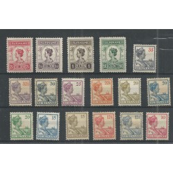 Suriname 87-103  Wilhelmina MH/ongebr CV 147 € PRACHT !!