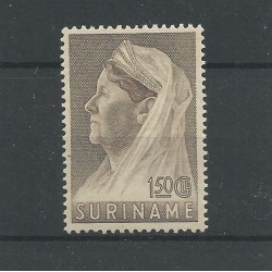 Suriname 177 Wilhelmina  MNH/postfris  CV 90 € PRACHT !!