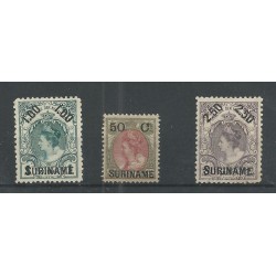 Suriname 34-36 Hulpuitgifte MH/ongebr  CV 100 € PRACHT !!
