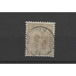 Nederland 43 met "AMSTERDAM-BREDA VI 1893" kleinrond VFU/gebr  CV 35 €