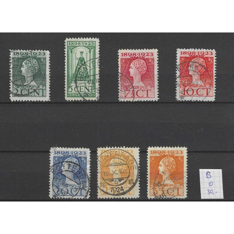 Nederland 121B-127B Wilhelmina VFU/gebr CV 30 € Pracht !! Nederland 121B-127B Wilhelmina VFU/gebr CV 30 € Pracht !!