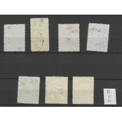 Nederland 121B-127B  Wilhelmina  VFU/gebr  CV 30 €  Pracht !!