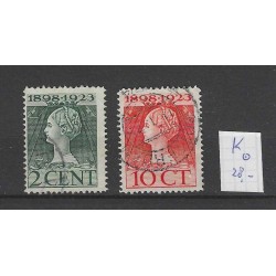 Nederland 121K-124K Wilhelmina  VFU/gebr  CV 28 €  Pracht !!