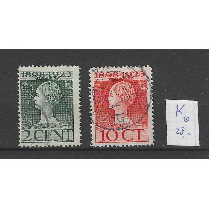 Nederland 121K-124K Wilhelmina VFU/gebr CV 28 € Pracht !! Nederland 121K-124K Wilhelmina VFU/gebr CV 28 € Pracht !!