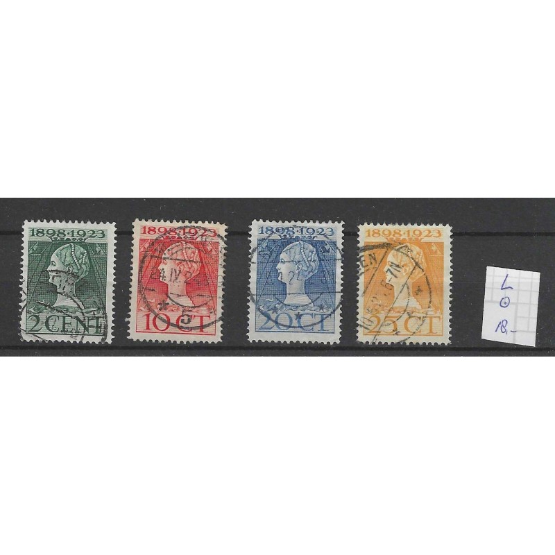 Nederland 121L-126L Wilhelmina VFU/gebr CV 18 € Pracht !! Nederland 121L-126L Wilhelmina VFU/gebr CV 18 € Pracht !!