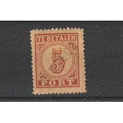 Nederland P1 met "DE STEEG" langstempel VFU/gebr CV 15++ €  Pracht !!