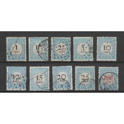Nederland P3-12 Port 1881 set VFU/gebr CV 144 €  Pracht !!