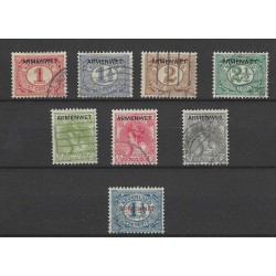 Nederland D1-8 Dienst "ARMENWET" VFU/gebr CV 240 €  Pracht !!