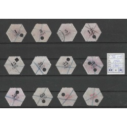Nederland TG1-12 TELEGRAM set VFU/gebr CV 2764 €  Pracht !!