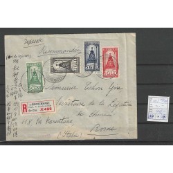 Nederland 121, 129-131  Wilhelmina op R-brief  VFU/gebr CV -,- €  Pracht !!