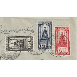 Nederland 121, 129-131  Wilhelmina op R-brief  VFU/gebr CV -,- €  Pracht !!