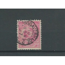 Nederland 37 "GRAVENHAGE-2 1897"   VFU/gebr   CV  35 €