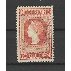 Nederland 101 Wilhelmina 10Gld VFU/gebr CV 900 € Attest !!