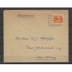 Nederland 462  Enkelfrankering met spoorweg stempel VFU/gebr CV 500 €