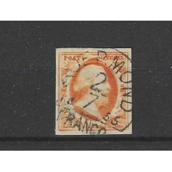 Nederland 3 Willem III  "ROERMOND-C 1855" VFU/gebr CV 370 €