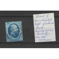 Nederland 4 willem III  plaat I  VFU/gebr  CV 45 €