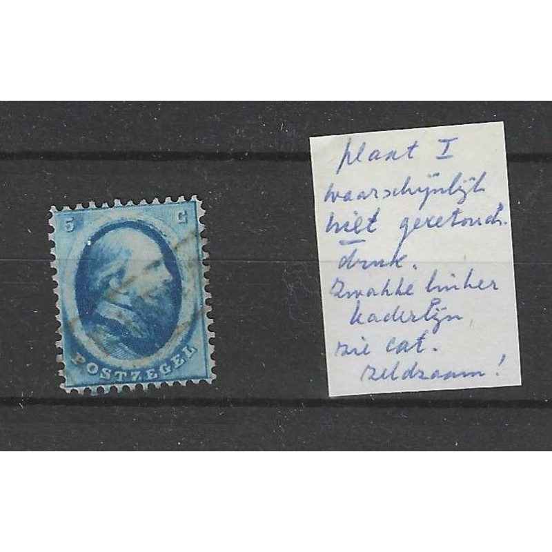 Nederland 4 willem III plaat I VFU/gebr CV 45 € Nederland 4 willem III plaat I VFU/gebr CV 45 €