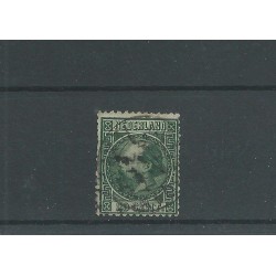 Nederland  10 met "AMSTERDAM" Tweeletterstempel  VFU/gebr  CV 30+ €
