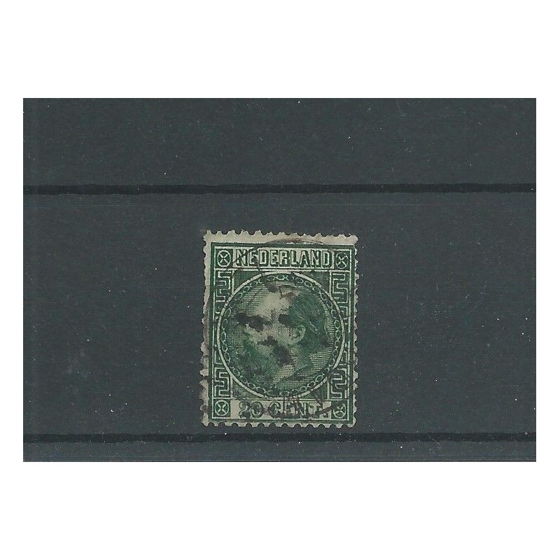Nederland 10 met "AMSTERDAM" Tweeletterstempel VFU/gebr CV 30+ € Nederland 10 met "AMSTERDAM" Tweeletterstempel VFU/gebr CV 30+ €