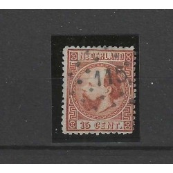 Nederland 9I-C Willem III  puntstempel 115 VFU/gebr  CV 47,5 €