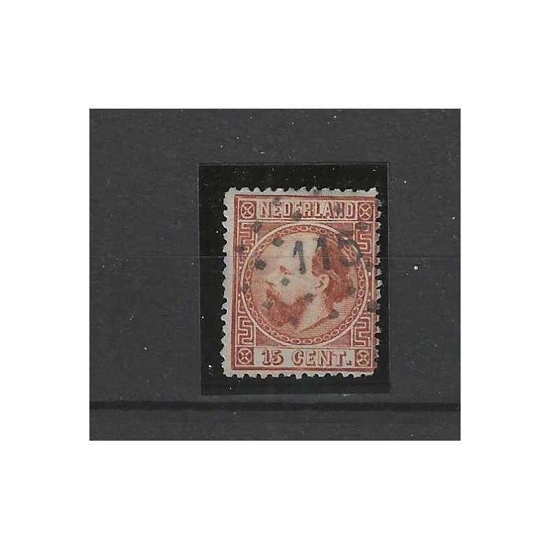 Nederland 9I-C Willem III puntstempel 115 VFU/gebr CV 47,5 € Nederland 9I-C Willem III puntstempel 115 VFU/gebr CV 47,5 €
