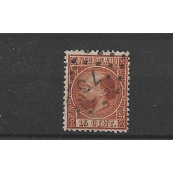 Nederland 9I-C Willem III  puntstempel 73 VFU/gebr  CV 45 €