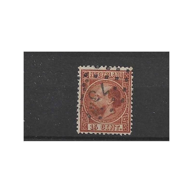 Nederland 9I-C Willem III puntstempel 73 VFU/gebr CV 45 € Nederland 9I-C Willem III puntstempel 73 VFU/gebr CV 45 €