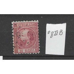 Nederland 8II-B Willem III  VFU/gebr  CV 10 €