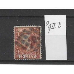 Nederland 9II-D Willem III VFU/gebr  CV 45 €