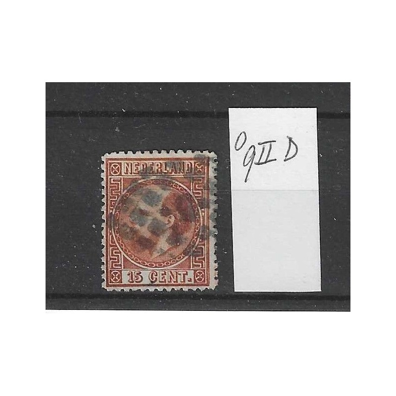 Nederland 9II-D Willem III VFU/gebr CV 45 € Nederland 9II-D Willem III VFU/gebr CV 45 €