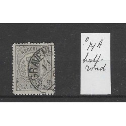 Nederland 14P "Zonder zwarte punt" VFU/gebr  CV 180 €