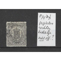 Nederland 14PM1 "Gespleten rechter kaderlijn" VFU/gebr  CV 180 €