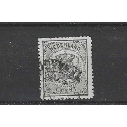 Nederland 14A Wapens 1869 VFU/gebr  CV 100 €