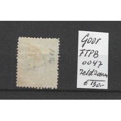 Nederland 15 met "GOOR 1874" franco-takje" VFU/gebr  CV 130 €