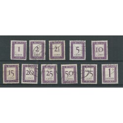 Suriname P36-46 port 1945  VFU/gebr  CV 146 €