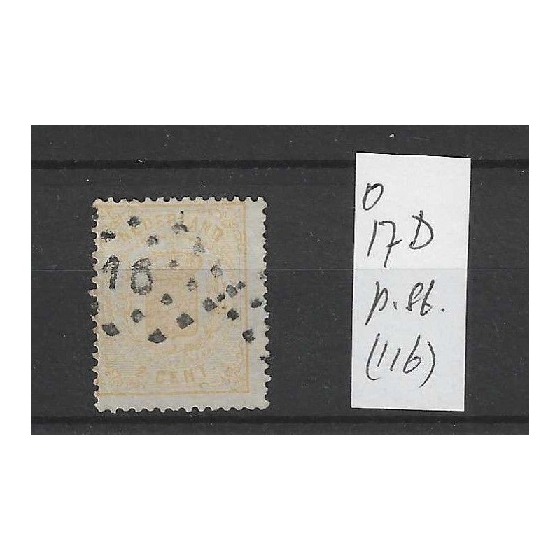 Nederland 17D met puntstempel 116 VFU/gebr CV 65 € Nederland 17D met puntstempel 116 VFU/gebr CV 65 €