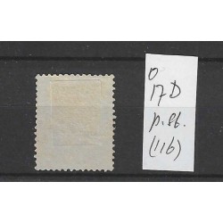 Nederland 17D met puntstempel 116  VFU/gebr  CV 65 €