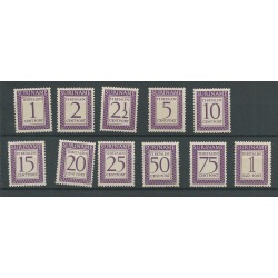 Suriname P47-57 Port 1950  MNH  CV 19 €