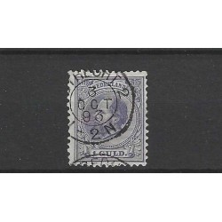 Nederland 28 met "Utrecht-2 1893"  kleinrond VFU/gebr  CV 77 €