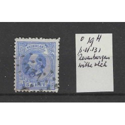 Nederland 19 met 131 puntstempel en drukfout VFU/gebr  CV ?? €
