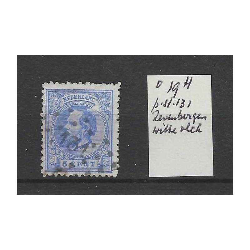 Nederland 19 met 131 puntstempel en drukfout VFU/gebr CV ?? € Nederland 19 met 131 puntstempel en drukfout VFU/gebr CV ?? €