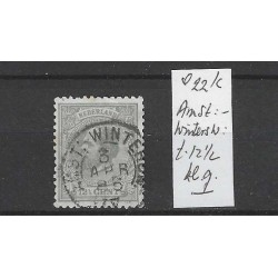 Nederland 22K met "AMSTERD:-WINTERSW: " VFU/gebr  CV 80 €