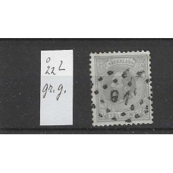 Nederland 22L Willem III 1872 VFU/gebr  CV 4 €