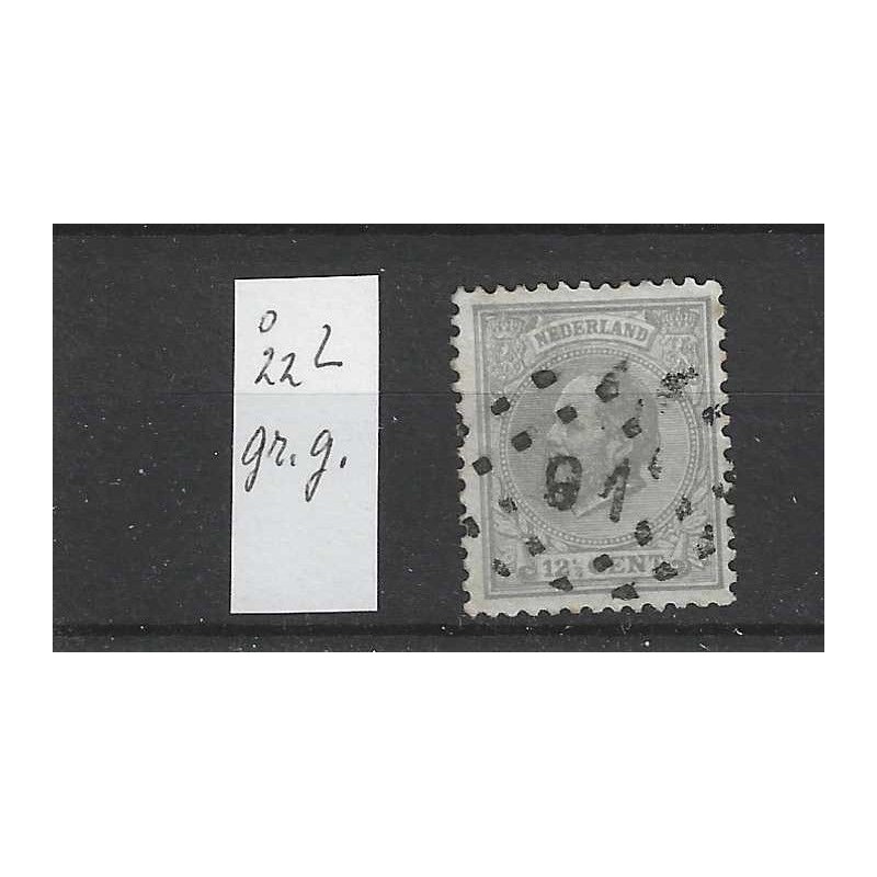 Nederland 22L Willem III 1872 VFU/gebr CV 4 € Nederland 22L Willem III 1872 VFU/gebr CV 4 €