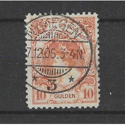 Nederland  80 met "NIJMEGEN 1906" Martin stempel VFU/gebr  CV 750++ €